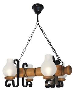 Exodus Lighting Srl Żyrandol na łańcuchu RUSTIC 4xE14/40W/230V buk XD0051