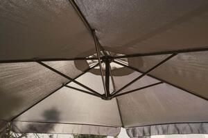 MebleMWM Parasol ogrodowy z wysięgnikiem 350cm | Szary
