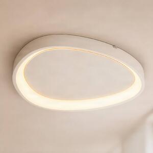 Lampa sufitowa Triangulo Lindby, możliwość ściemniania, biały / opal, salon / jadalnia, tworzywo sztuczne, nowoczesny