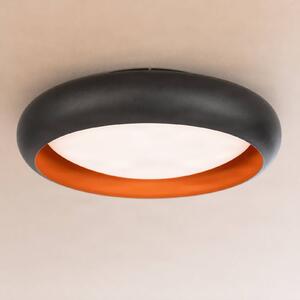 Lampa sufitowa Serava Lindby, możliwość ściemniania, czarny, salon / jadalnia, tworzywo sztuczne, nowoczesny