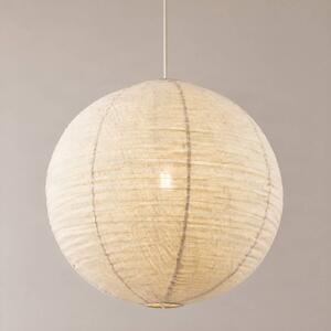 Lampa wisząca Autumn Lindby, możliwość ściemniania, kremowy / amber, salon / jadalnia, tkanina / materiał / jedwab, skandynawski