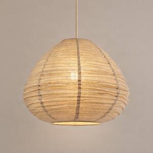 Lampa wisząca Autumn Lindby, możliwość ściemniania, aluminiowy / szary / cynkowy, salon / jadalnia, tkanina / materiał / jedwab, skandynawski