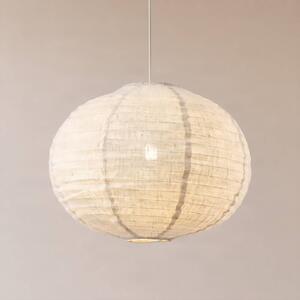 Lampa wisząca Autumn Lindby, możliwość ściemniania, kremowy / amber, salon / jadalnia, tkanina / materiał / jedwab, skandynawski