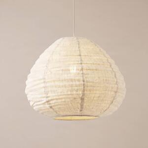 Lampa wisząca Autumn Lindby, możliwość ściemniania, kremowy / amber, salon / jadalnia, tkanina / materiał / jedwab, skandynawski