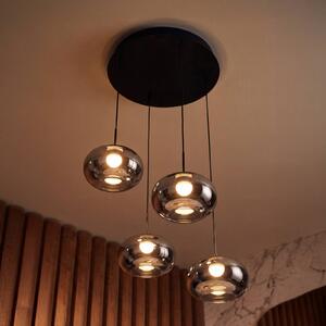 OSRAM Lampa wisząca Decor Satellite, możliwość ściemniania, aluminiowy / szary / cynkowy, salon / jadalnia, szkło, nowoczesny