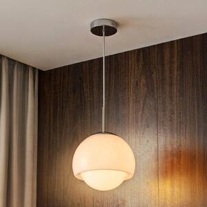 OSRAM Lampa wisząca Decor Dome, możliwość ściemniania, biały / opal, salon / jadalnia, metal, nowoczesny