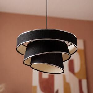 OSRAM Lampa wisząca Decor Glittey, możliwość ściemniania, aluminiowy / szary / cynkowy, salon / jadalnia, tkanina / materiał / jedwab, nowoczesny