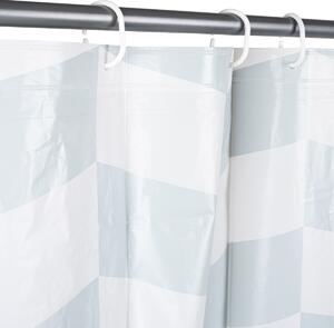 Zasłona prysznicowa szaroniebieski, 180 x 200 cm