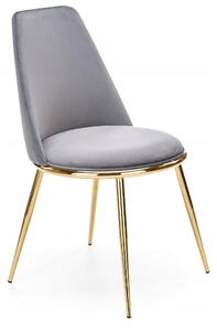 Krzesło tapicerowane do jadalni k460 szare