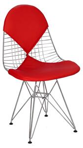 Krzesło metalowe z poduszkami insp Wire Chair