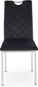 Krzesło tapicerowane K578 VELVET czarne