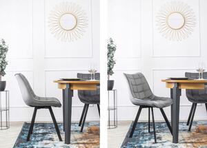 4 krzesła tapicerowane k332 szare