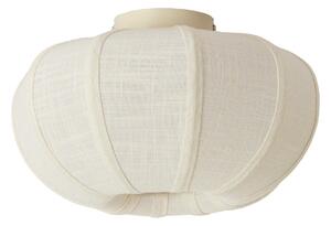 Kremowa lampa sufitowa z tekstylnym kloszem ø 30 cm Zosia – Light & Living