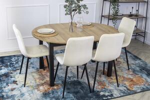 4 krzesła tapicerowane peru kremowe