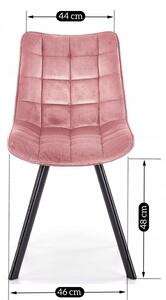 4 krzesła tapicerowane k332 różowe