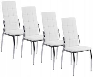 4 krzesła z ekoskóry k209 białe