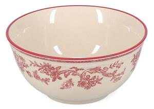 Bordowa/w kolorze kości słoniowej porcelanowa miska Cyril – S|P Collection