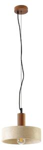 Lampa Wisząca Lucande, Carlotta, ściemnialny, beżowy, salon, beton, nowoczesny