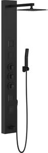 Mexen Orco panel prysznicowy, czarny - 7607-03-70