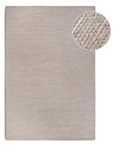 Beżowy dywan z mieszanki wełny tkany ręcznie 80x150 cm Pradesh Linen White – Elle Decoration