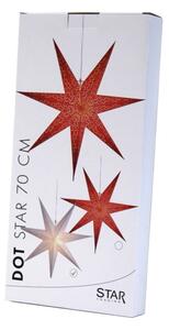 Czerwona dekoracja świetlna Star Trading Dot Red, ⌀ 70 cm