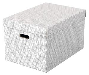 Zestaw 3 białych pudełek do przechowywania Esselte Home, 35,5x51 cm