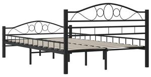 Czarne metalowe łóżko 140x200 cm - Frelox