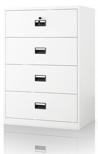 Szafa kartotekowa metalowa biała: SARA XL V4, 900 x 1320 x 600 mm
