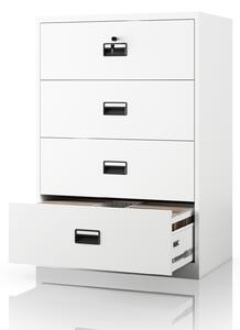 Szafa kartotekowa metalowa biała, 900x1320x600 mm: SARA XL V4