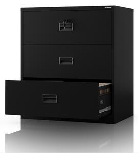 Szafa kartotekowa metalowa czarna, 900x1020x600 mm: SARA XL V3
