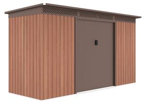 Domek ogrodowy G21 GRAH 483 - 340 x 142 cm, brązowy