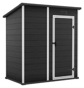Domek ogrodowy Keter Essential 6 x 4 ciemnoszary / biały, z podłogą