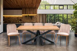 Stół XENO Rozkładany 160/90 + 2×40 + 6 Krzeseł Tokyo