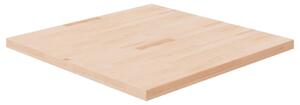 Kwadratowy blat do stolika, 90x90x4 cm, surowe drewno dębowe