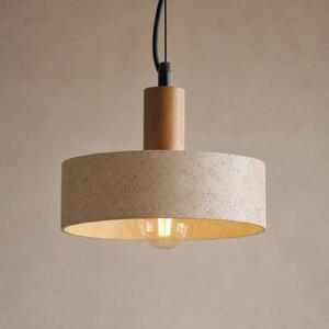 Lampa wisząca Carlotta Lucande, możliwość ściemniania, kremowy / amber, salon / jadalnia, beton, nowoczesny