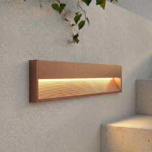Lucande oprawa wpuszczana ścienna LED Trevin, 60 cm, IP65, aluminium Trevin, brązowy / rdzawy, aluminium, nowoczesny