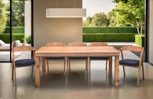Stół Wasyl Loft 200/100 + 2 x 50 cm + 6 Krzeseł dębowych X1