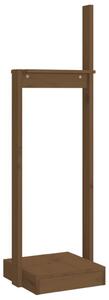 Stojak na drewno, brązowy, 33,5x30x110 cm, drewno sosnowe
