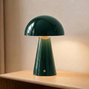 Lampa stołowa LED Nevijo Lindby, możliwość ściemniania, zielony, salon / jadalnia, metal, nowoczesny