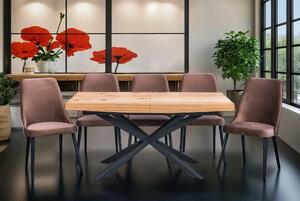 Stół SJ50 rozkładany 160x90 + 2x40 + 6 krzeseł Olo