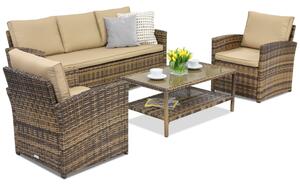 Meble ogrodowe Monaco Coffee 5 Garden Point brązowe