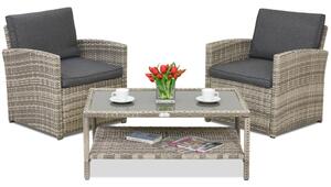 Meble ogrodowe Monaco Terrace Garden Point jasnoszare