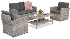 Meble ogrodowe Monaco Coffee 4 Garden Point jasnoszare