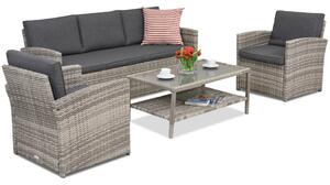 Meble ogrodowe Monaco Coffee 5 Garden Point jasnoszare