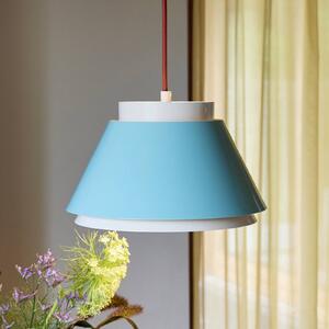 Hübsch Lampa wisząca Remi, możliwość ściemniania, niebieski, salon / jadalnia, metal, skandynawski