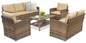 Meble ogrodowe Monaco Coffee 7 Garden Point brązowe