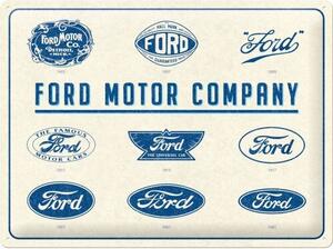Metalowa tabliczka Ford - Logo Evolution, (40 x 30 cm)