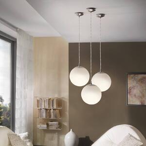 EGLO Lampa wisząca szklana Rondo, możliwość ściemniania, biały / opal, przedpokój, szkło, nowoczesny