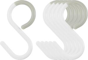 Haczyki plastikowe, 6 sztuk, 20-60 mm, do kuchni i domu
