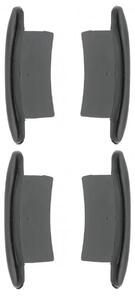 Zaciskowe nakładki PVC do lamel żaluzji roletowych, 4 sztuki, 44 x 8 mm, przeznaczone do profili rolet